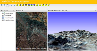 Web 3D Geospatial Application Framework 